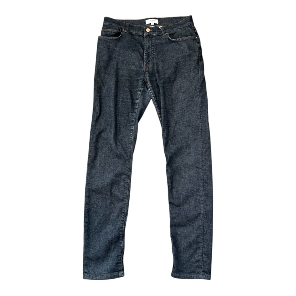 Reiss Jeans Mens Size 30R Stretch Cotton Denim Black/Dark Blue